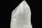 Large, Natural Quartz Crystal Point With Metal Stand - Brazil #206910-6